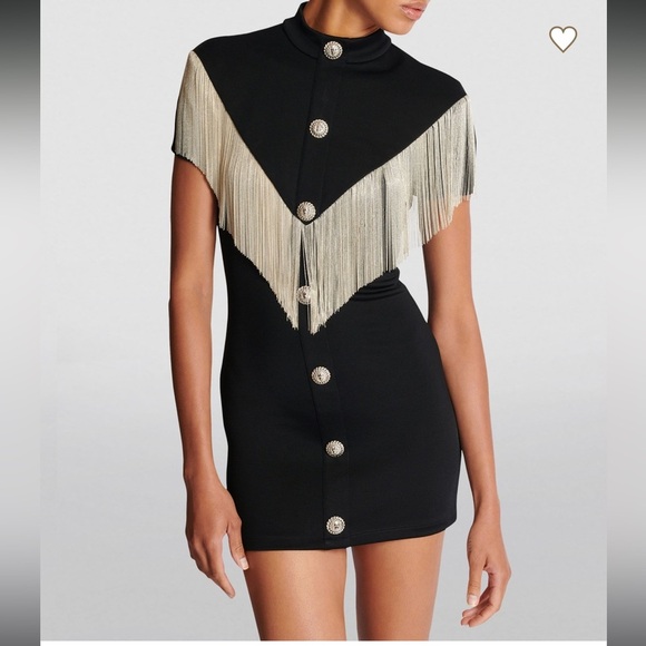 Metal short fringed bodycon dress Unbranded. Size L - Picture 16 of 16